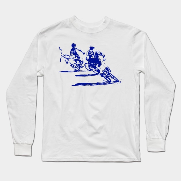 bmx Long Sleeve T-Shirt by rickylabellevie